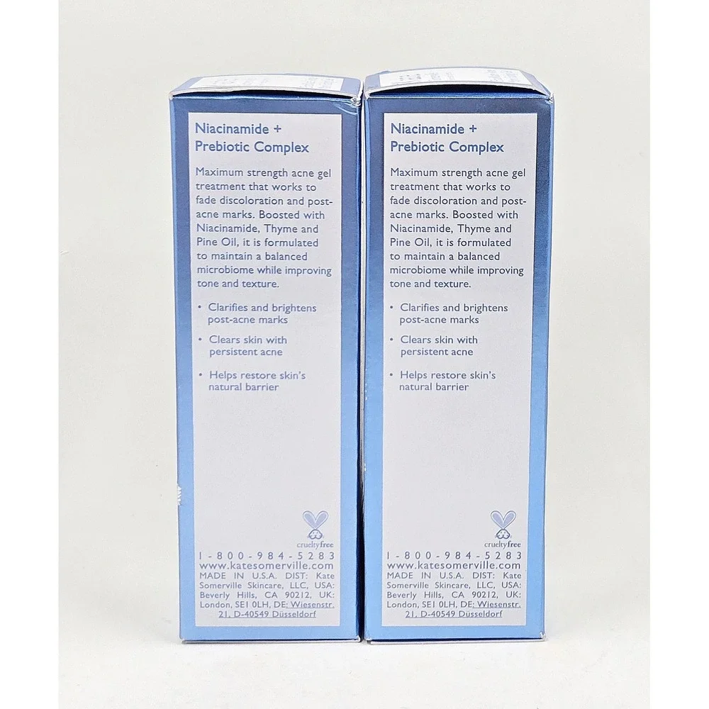 Kate Somerville EradiKate Acne Mark Fading Gel 2pk 1oz New Salicylic Acid